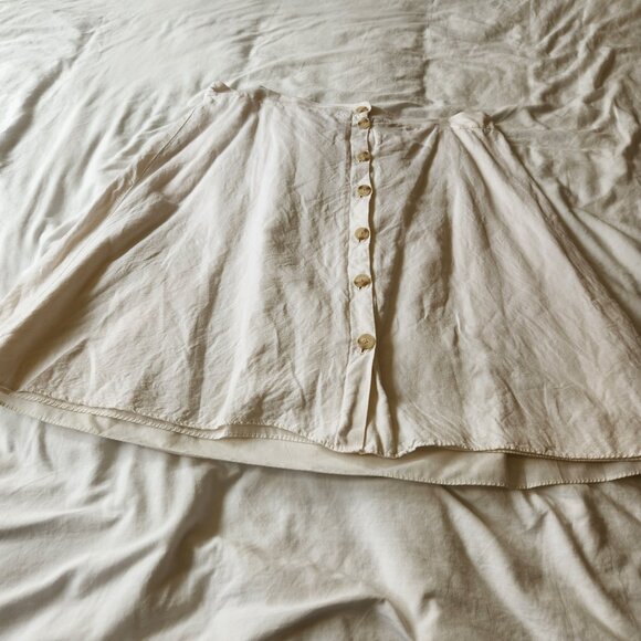 LOFT Plus Midi Button-Down Skirt in White - 18 - Picture 3 of 9